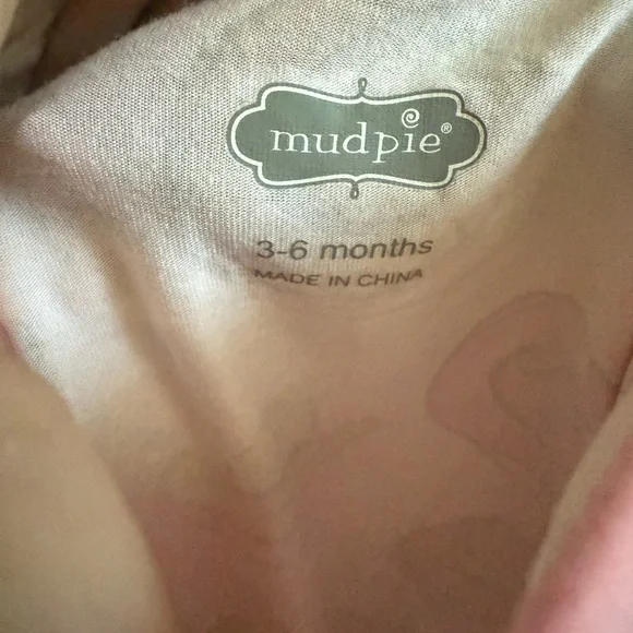 Mudpie Bamboo Cowboy Hat Pink Footed Romper Size 3-6 Month - Picture 3 of 3